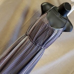 Andrée purple snake print high-low dress